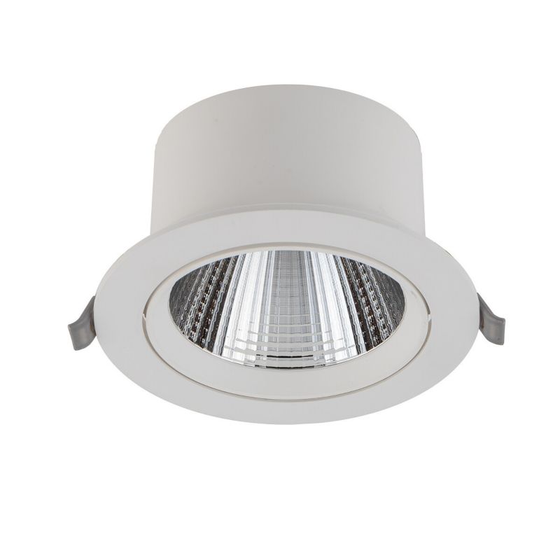 Oprawa sufitowa wpuszczana Nowodvorski Lighting Egina biała LED 15W 4000K 1200lm ruchoma IP20 wym: 14 x 14 cm okrągła - 1 szt.