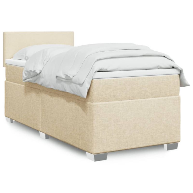 Łóżko kontynentalne WaszeMeble 80x200 cm kremowe WM-3288013 1 szt.