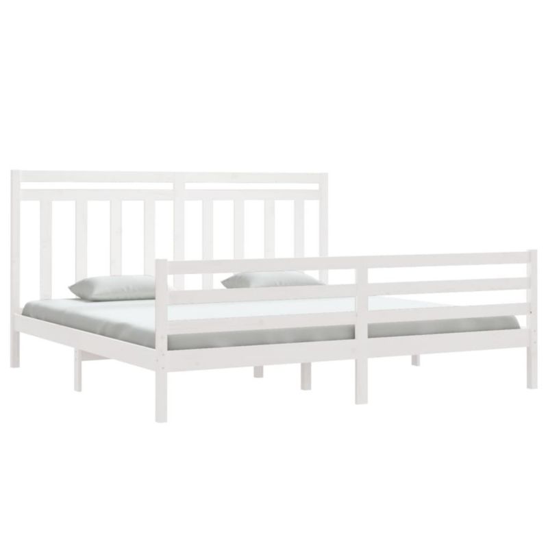 Łóżko drewniane WaszeMeble 200x200 cm biała WM-3105336 1 szt.