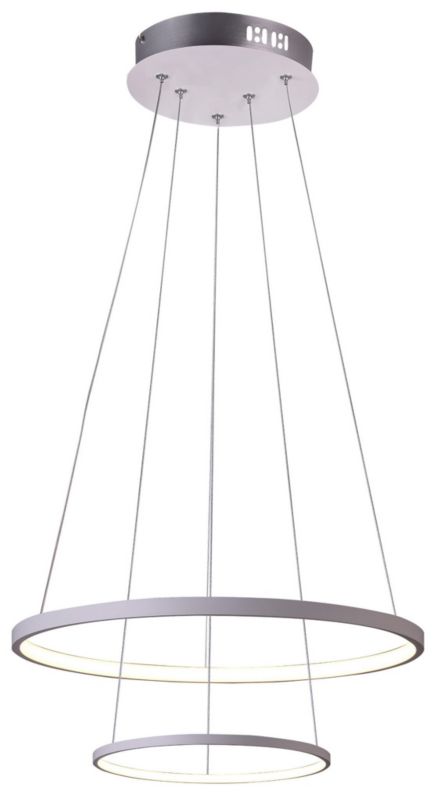 Żyrandol Candellux Lune biały wym: 110 x 50 x 50 cm wbudowany LED 40W 1 szt.