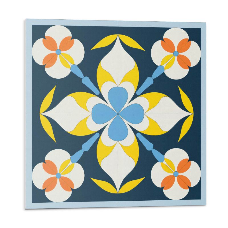 Kafelki samoprzylepne Wallfluent 20x20 cm Roślinny design 20 szt.