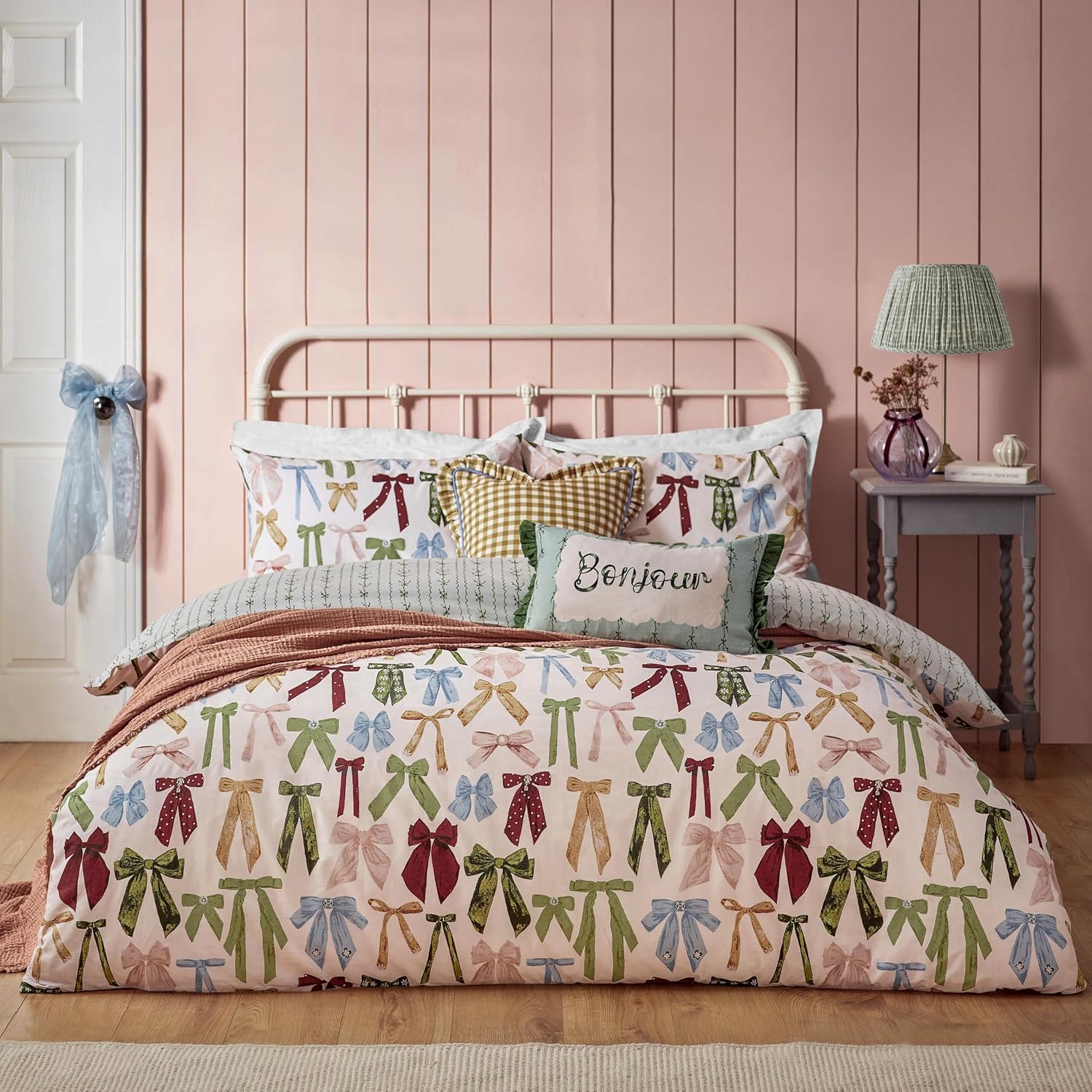 Komplet pościeli Kolorowe Kokardki Rozmiar do Wyboru MA - 1x poszewka 140x200cm + 1x poszewka 50x80cm