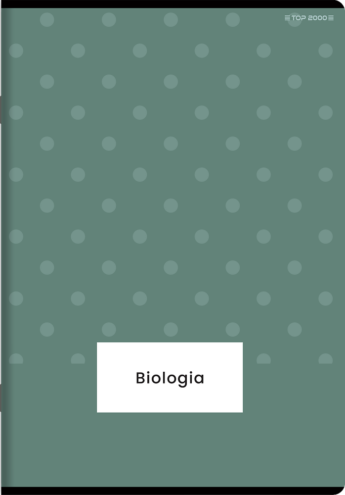Zeszyt przedmiotowy w kratkę TOP 2000 Megamix Biologia, A5, 60 kartek, mix wzorów