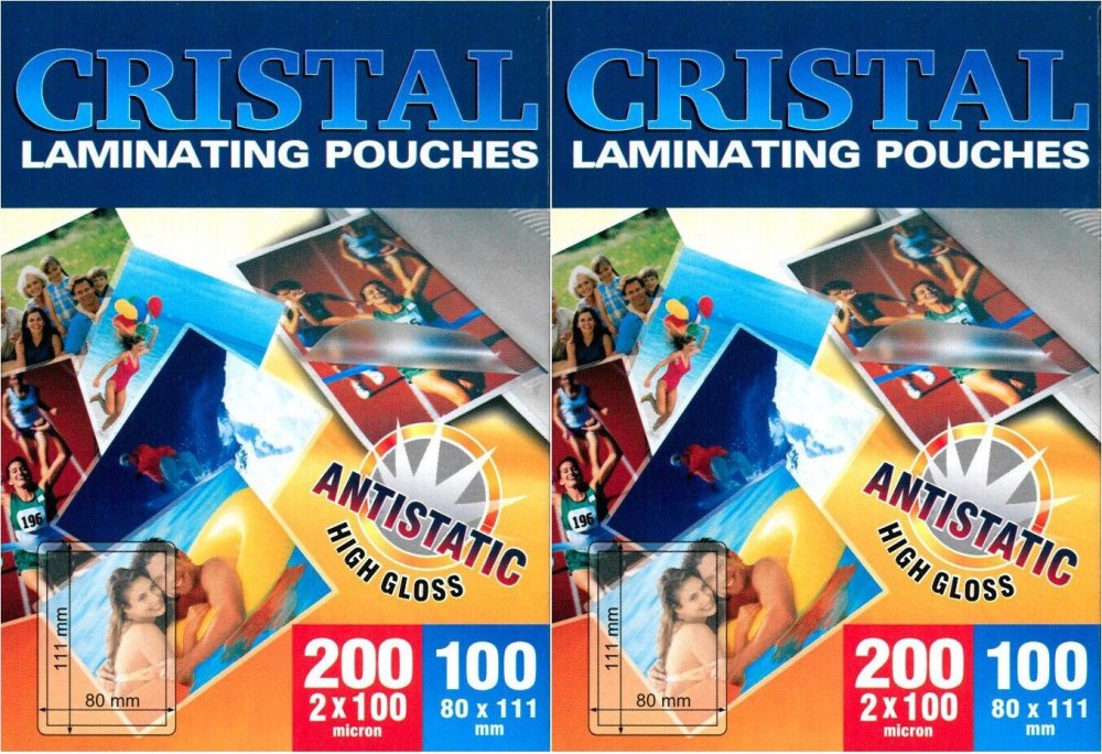 2x Folia do laminowania Argo, 80x111mm, 2x100 μm, antystatyczna, 100 sztuk