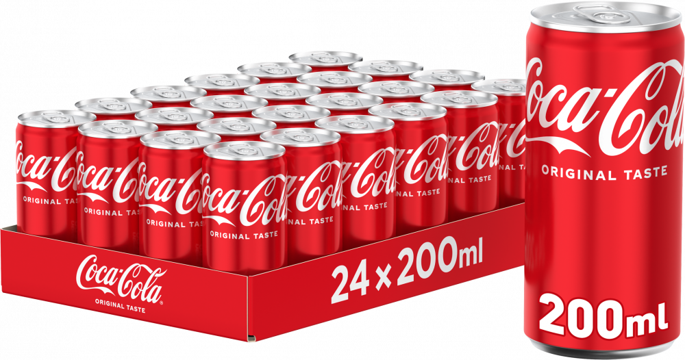 24x Napój gazowany Coca-cola, puszka, 0.2l
