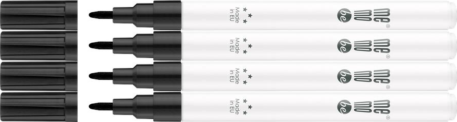 4x Marker olejowy MemoBe MM300, okrągła, 1-1.5mm, czarny