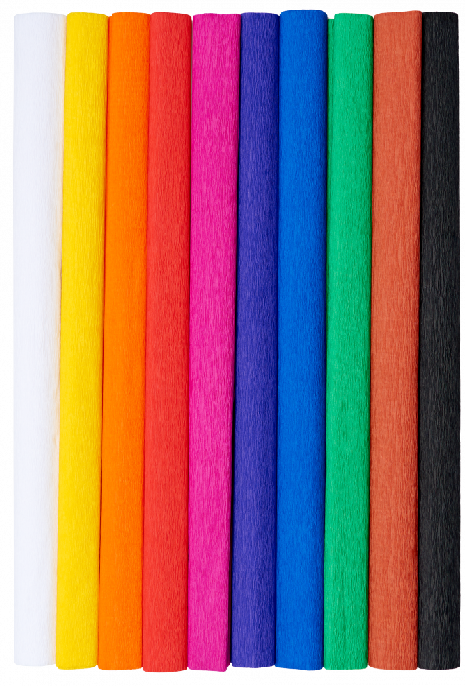 Bibuła marszczona TOP 2000 Creatino, 50x200cm, 10 sztuk, mix kolorów klasycznych