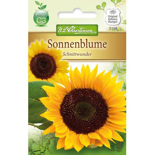 1 pac, Floarea soarelui decorativă Schnittwunder - Semințe: Mod de ambalare: 1 pac