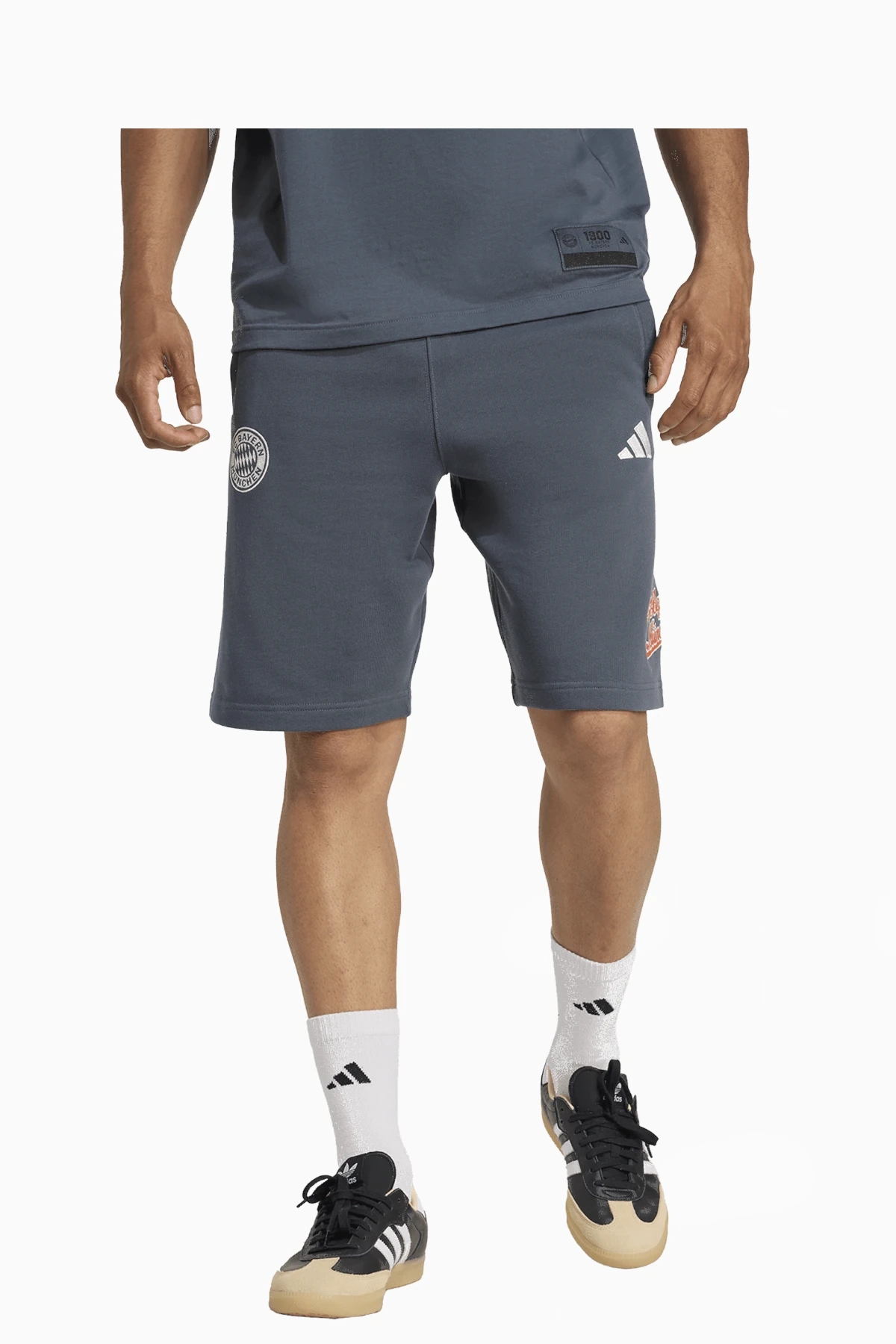 Spodenki adidas FC Bayern 25/26 US Pack - Szary