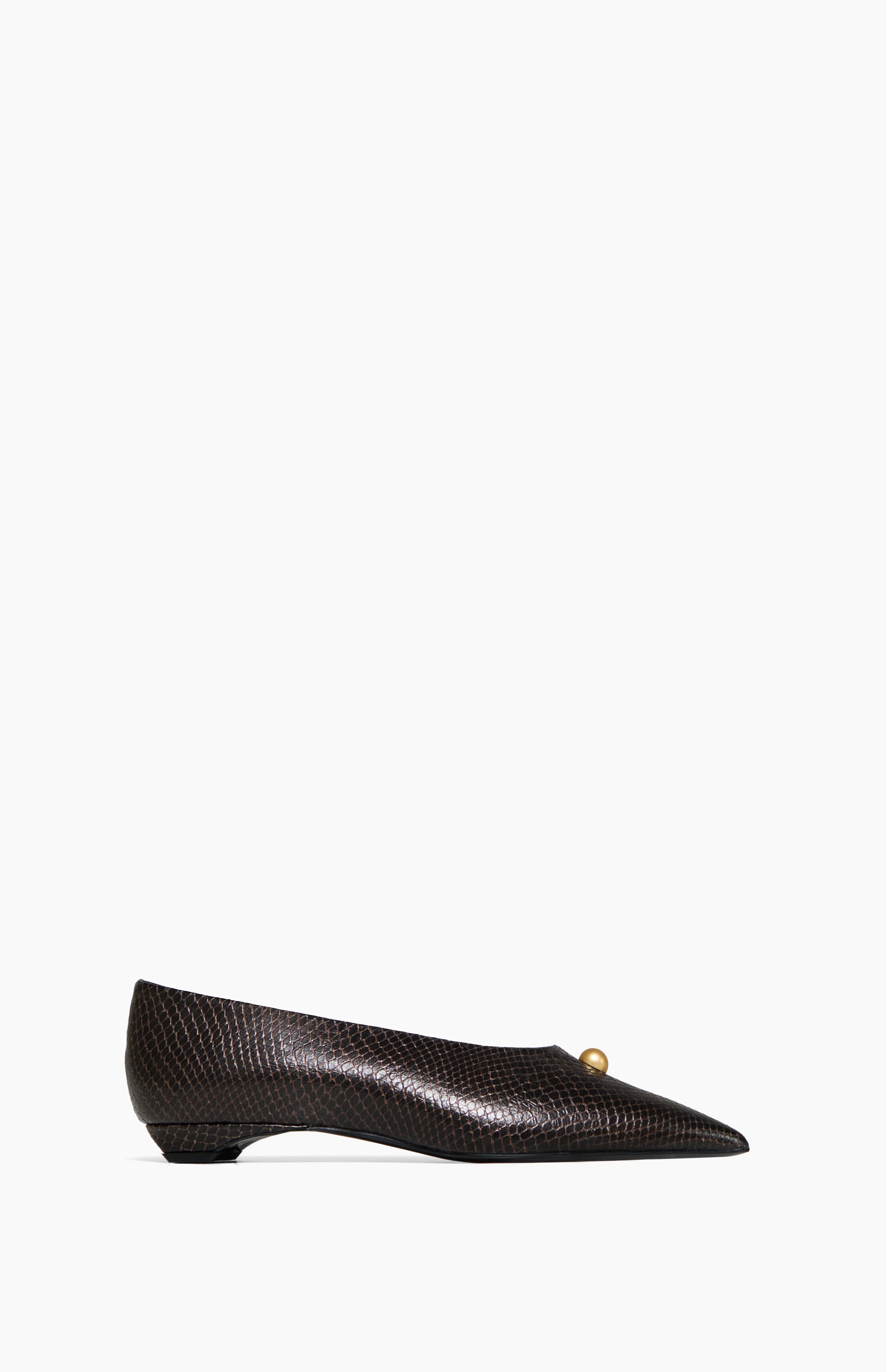 Baleriny damskie Baleriny skórzane LILIANNA COBRA BROWN 41 - Vanda Novak