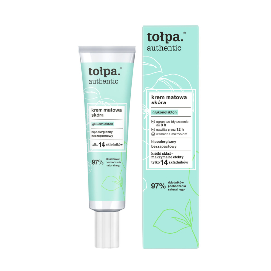 Tołpa authentic - krem matowa skóra, 40 ml (data ważności: 31.10.2025)