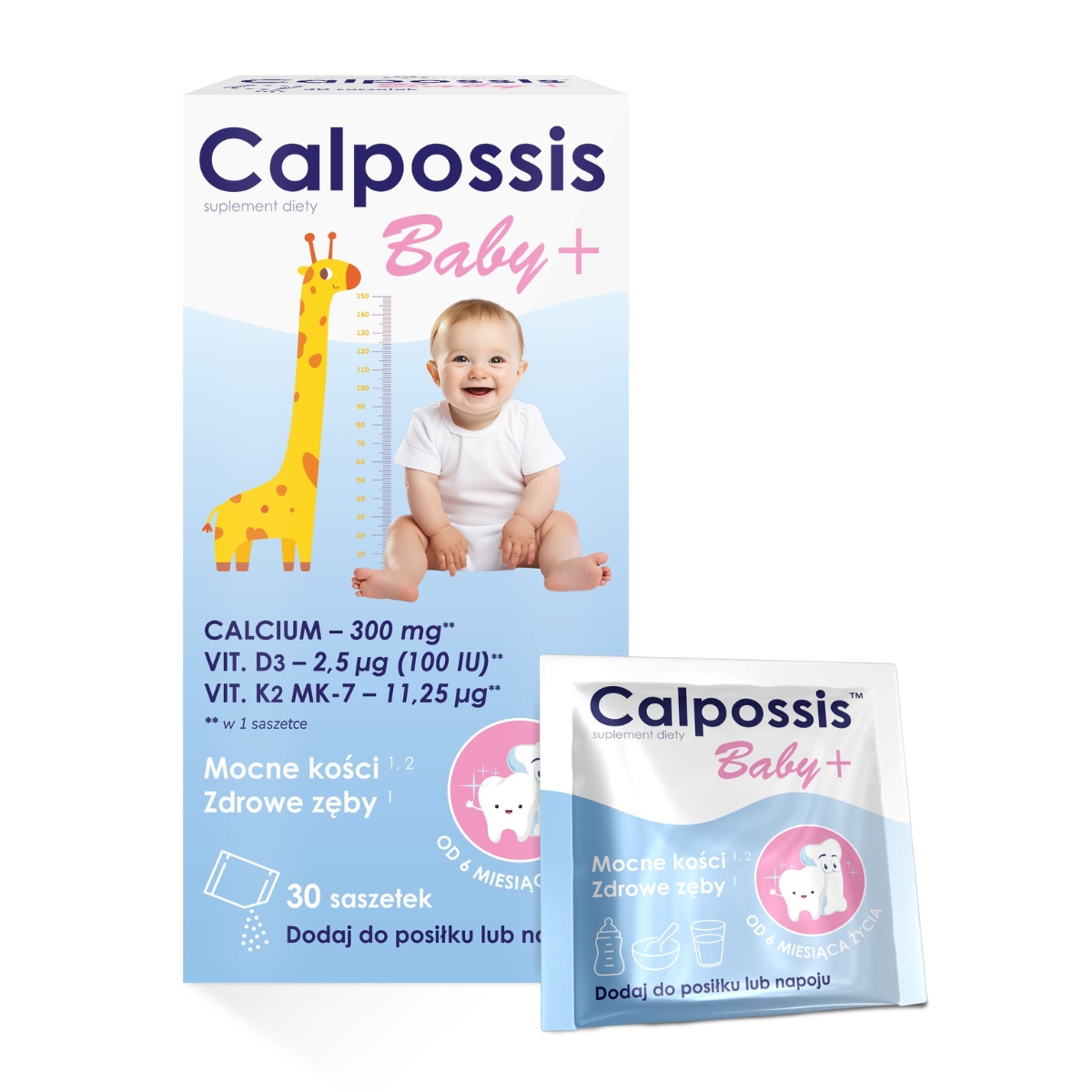 Domowa apteczka, calpossis baby+, 30 saszetek