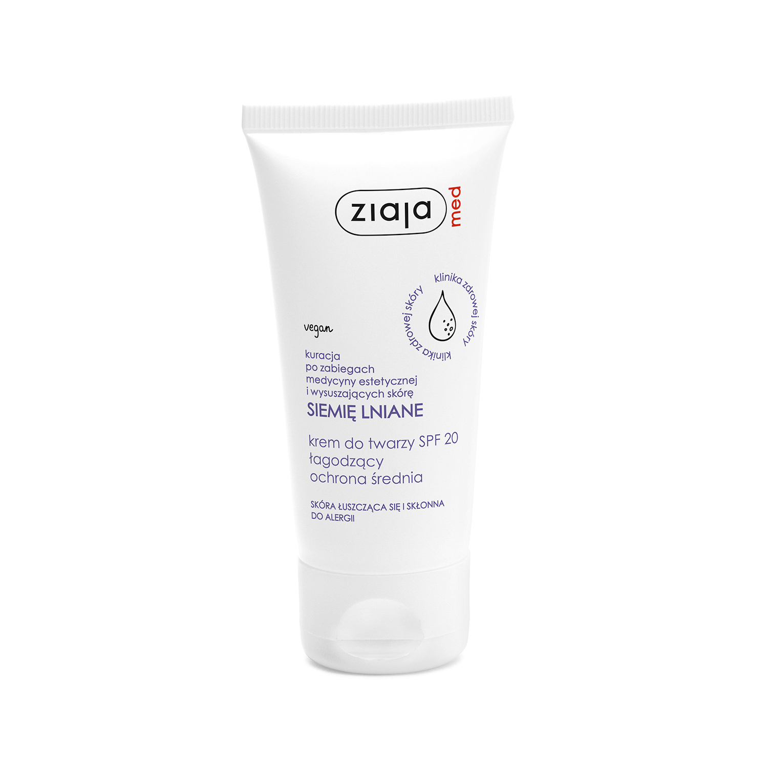 Ziaja med - krem do twarzy spf 20 łagodzący, 50 ml
