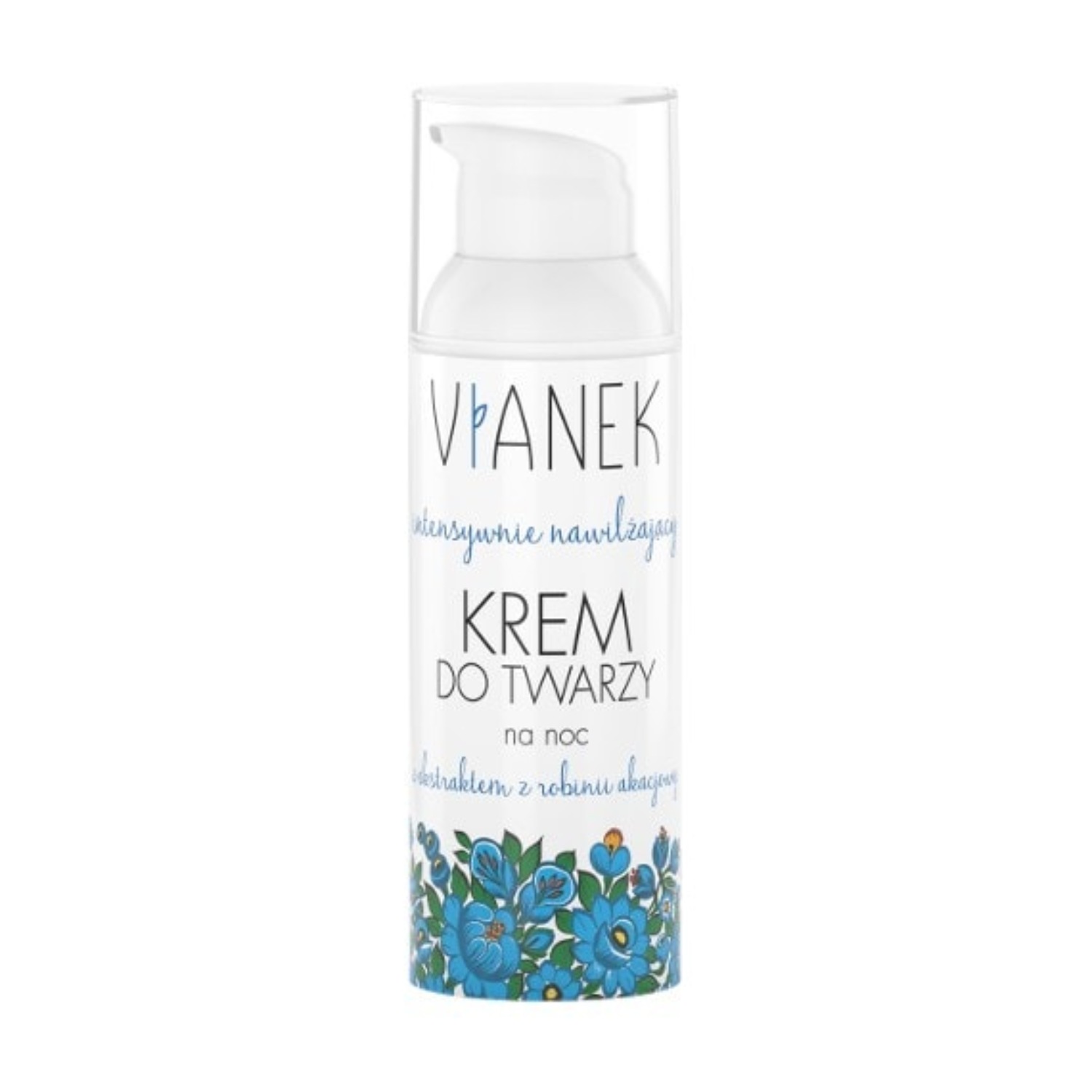 Sylveco vianek - intensywnie nawilżający krem do twarzy na noc, 50 ml