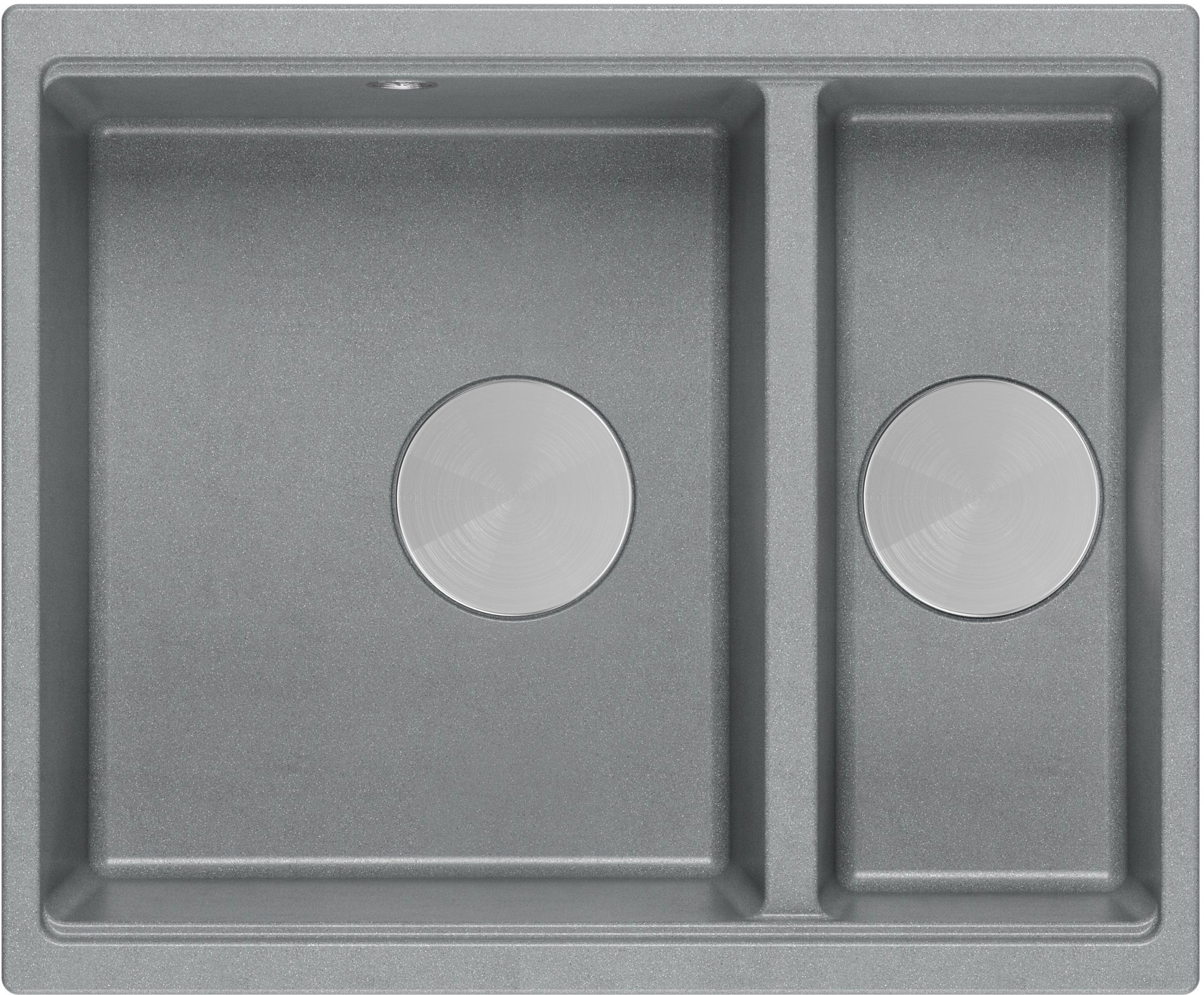 Quadron Logan zlewozmywak GraniteQ 55x46 cm szary/grafitowy/onyx HCQL5646U5-BS_U