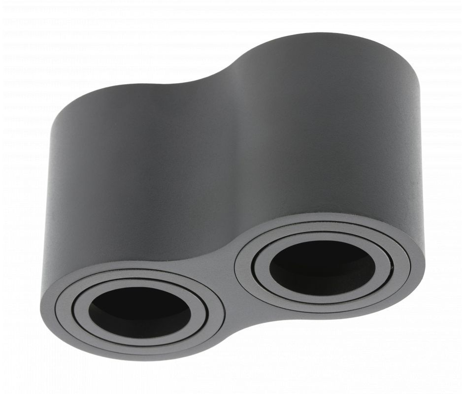 GTV Aveiro lampa podsufitowa 2x20 W czarna OS-AV80160OK2-00