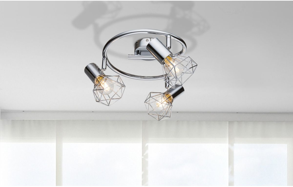 Globo Lighting Xara I lampa podsufitowa 3x40W chrom 54802-3