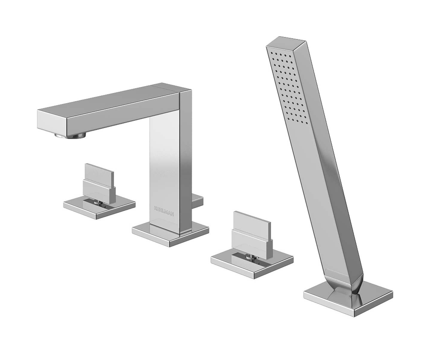 Kohlman Excelent bateria wannowo-prysznicowa 4-otworowa chrom QB240H