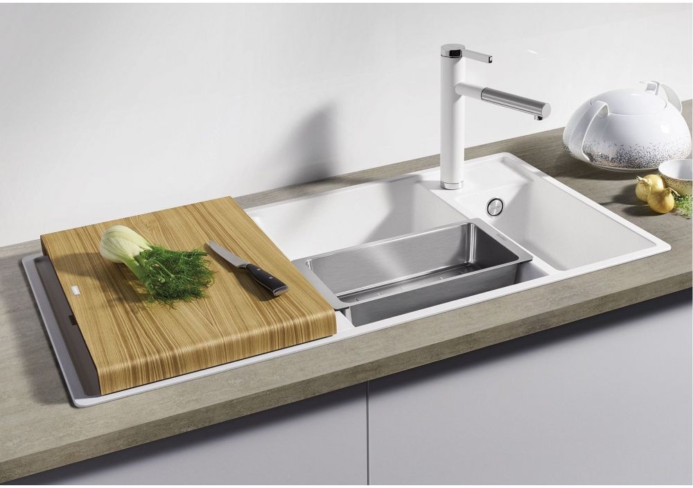 Blanco Axia III 6 S zlewozmywak 100x51 cm z Silgranit PuraDur prawy tartufo 523469