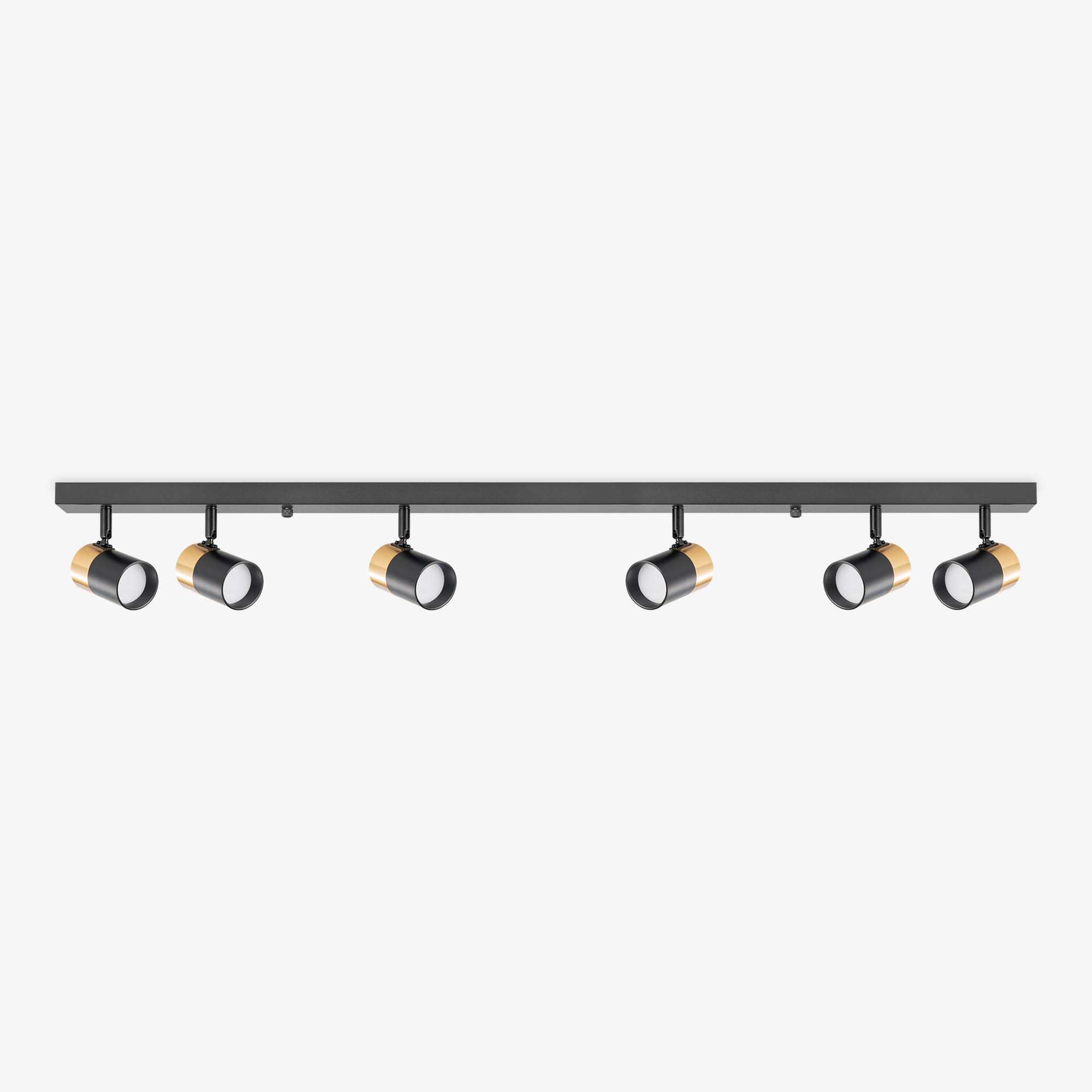 Darmowa Dostawa - Lampa podsufitowa 6x50 W czarna-złota Zuma Line Fori OB2204BD6BK