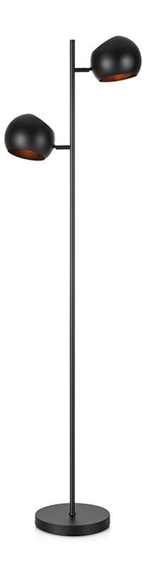 Darmowa Dostawa - Lampa stojąca 2x40 W czarna Markslöjd Edgar 107741