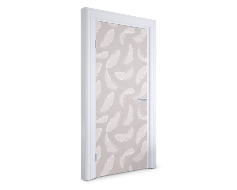 Naklejka samoprzylepna na drzwi Wallfluent 95x205 cm Pióra w locie 1 szt.