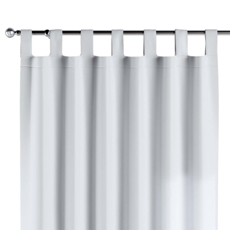 Zasłona na szelkach 1 szt. 130 x 245 cm Dekoria biały z połyskiem 1 szt.