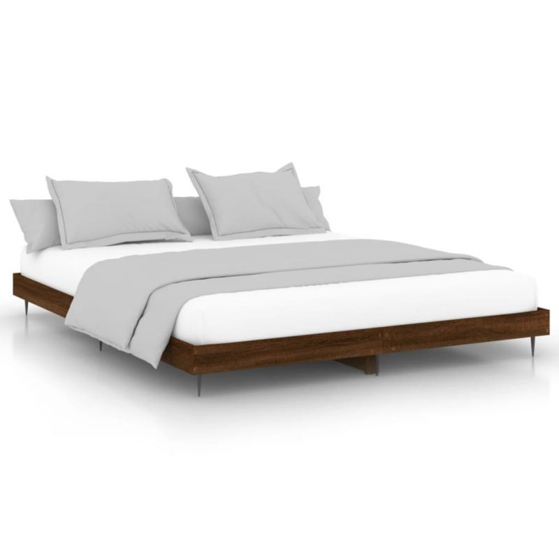 Łóżko metalowe WaszeMeble 200x200 cm brązowy WM-832220 1 szt.