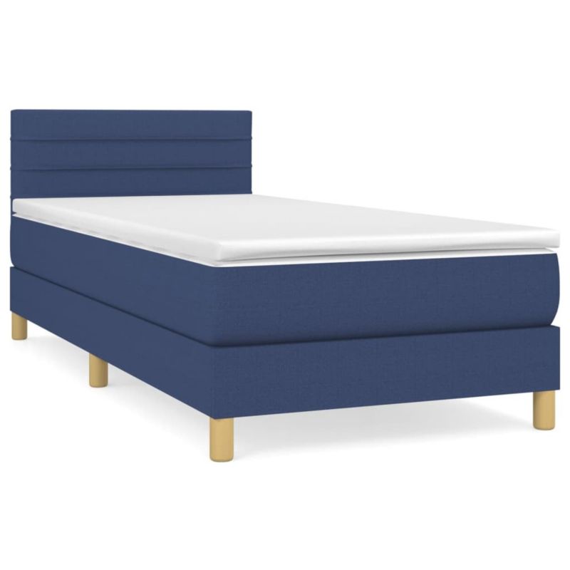 Łóżko kontynentalne WaszeMeble 90x190 cm niebieskie WM-3140663 1 szt.
