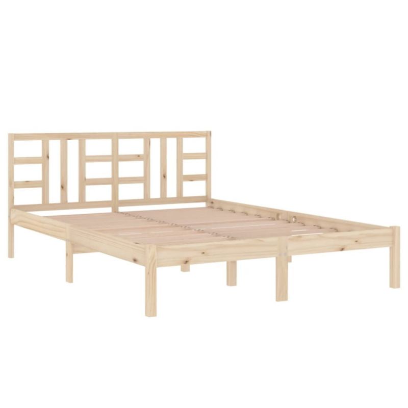 Łóżko drewniane WaszeMeble 120x190 cm brązowe WM-3105375 1 szt.