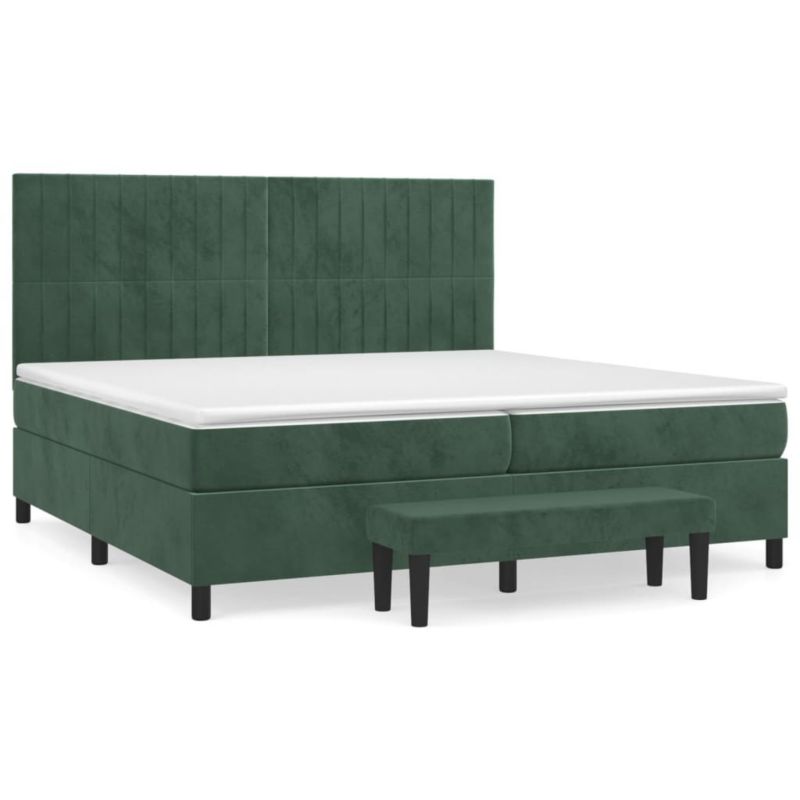 Łóżko kontynentalne WaszeMeble 200x200 cm zielone WM-3137986 1 szt.