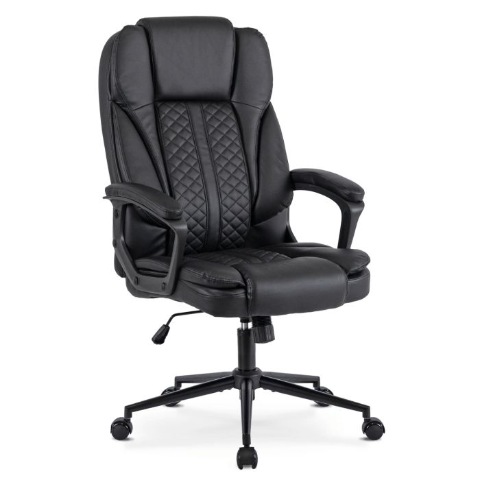 Fotel Mebel Elite PHONIX Biurowy Obrotowy Krzesło Do Biurka Ergonomiczny Czarny 1 szt