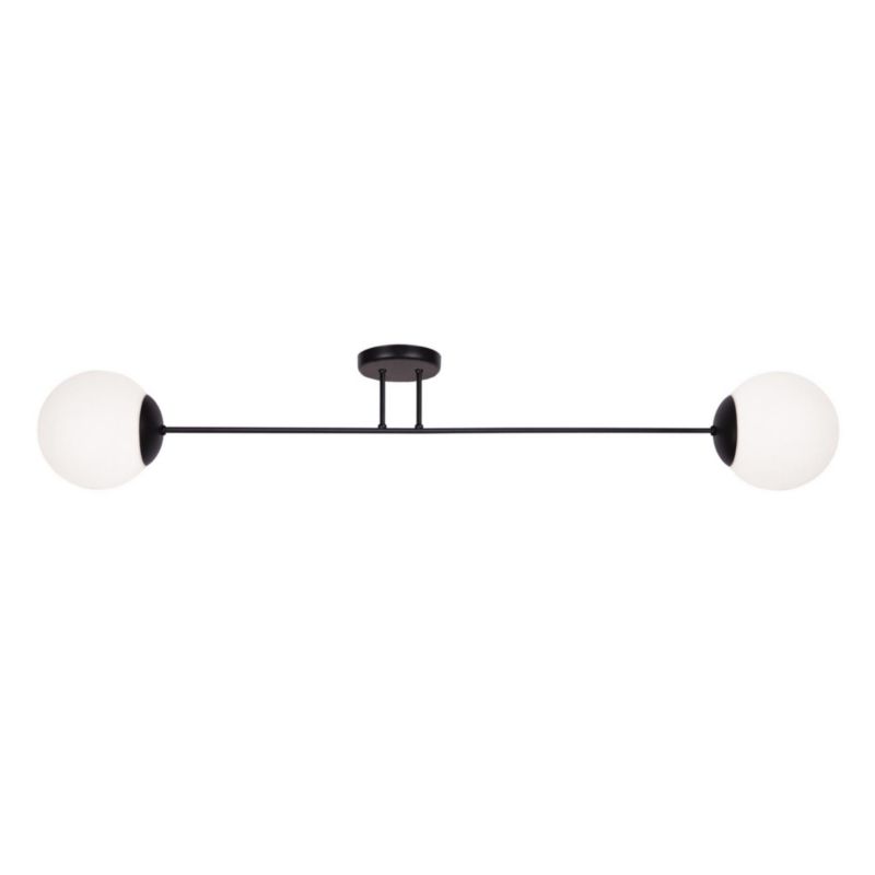 Lampa sufitowa wisząca Kaja Savoy 9243 czarno-biała minimalistyczna 2xE27 x 40W 1 szt.
