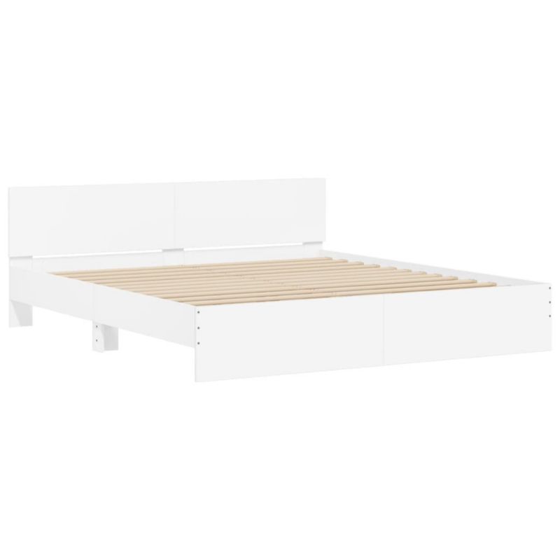 Łóżko drewniane WaszeMeble 200x200 cm biała WM-3207581 1 szt.