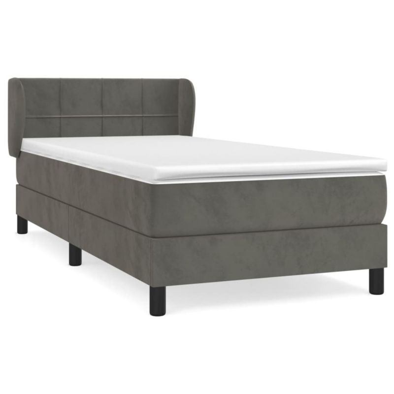 Łóżko kontynentalne WaszeMeble 80x200 cm ciemnoszary WM-3127458 1 szt.