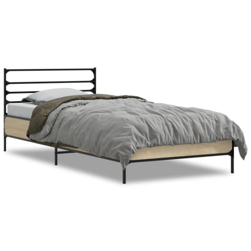 Łóżko metalowe WaszeMeble 75x190 cm brązowe WM-845623 1 szt.