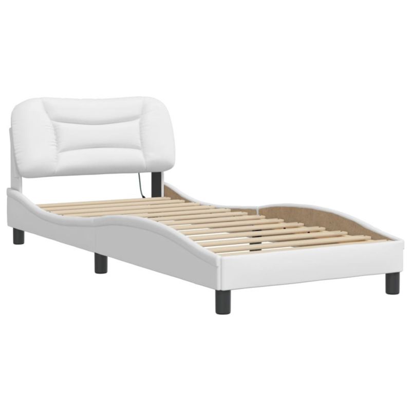 Łóżko tapicerowane WaszeMeble 90x190 cm biała WM-3213900 1 szt.