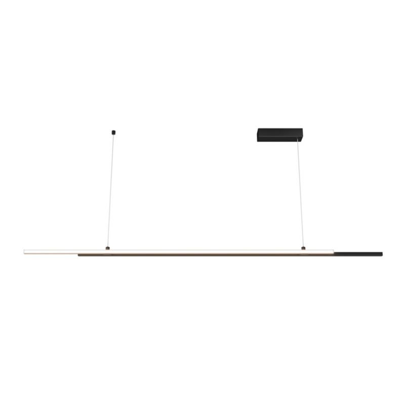 Lampa wisząca Maytoni Halo czarna wym: 120 x 6 x 150 cm wbudowany LED 48W 1 szt.