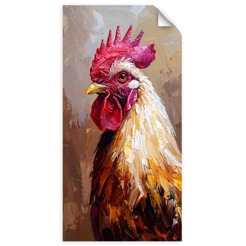 Naklejki samoprzylepne do salonu sypialni Feeby Kogut Ptak Zwierzę 100x200cm 1szt