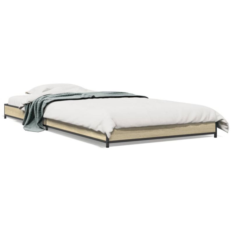 Łóżko metalowe WaszeMeble 75x190 cm brązowe WM-845187 1 szt.