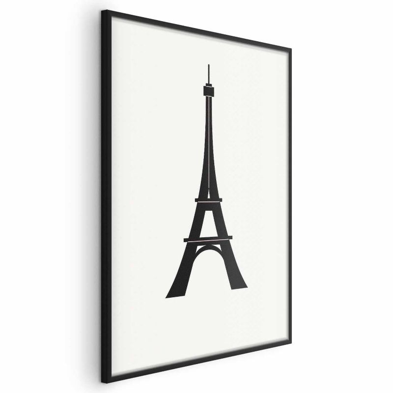 Plakat Artgeist Wieża Eiffla 40x60 cm z ramą czarną bez marginesu 1 szt