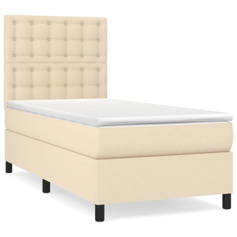 Łóżko kontynentalne WaszeMeble 80x200 cm kremowe WM-3142054 1 szt.
