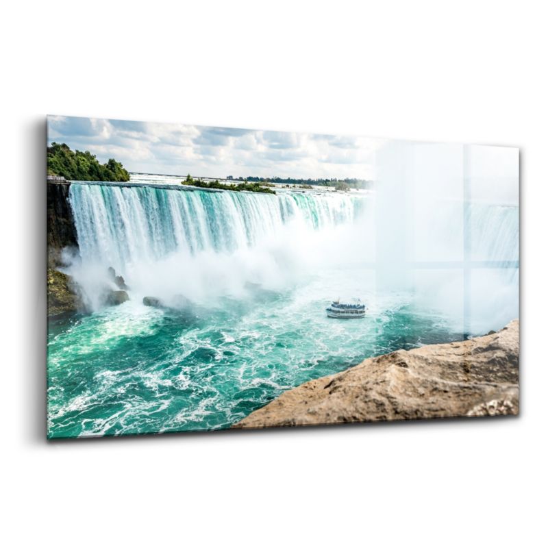 Szklany Obraz Ścienny Wallfluent 140x70 cm Łódź Niagara 1 szt.
