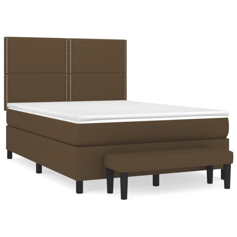 Łóżko kontynentalne WaszeMeble 140x190 cm brązowe WM-3136512 1 szt.