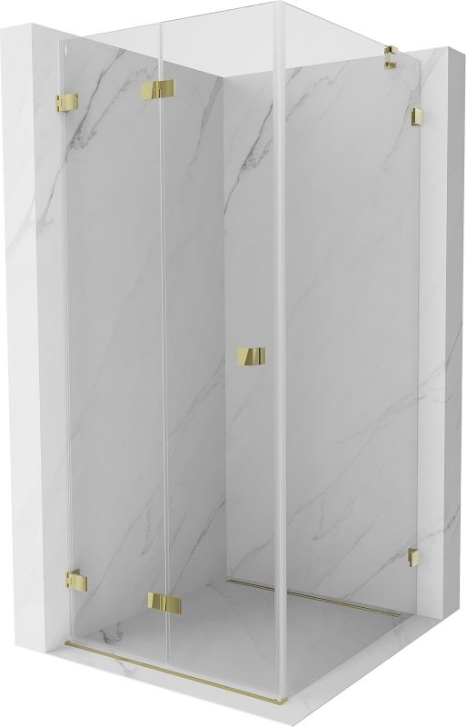 Kabina prysznicowa Mexen Lunar-F złota 90x90 cm 836-090-090-50-00-L 1 szt.