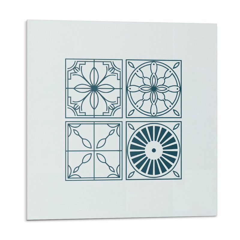 Kafelki samoprzylepne Wallfluent 50x50 cm Abstrakcyjne kształty kafli 4 szt.