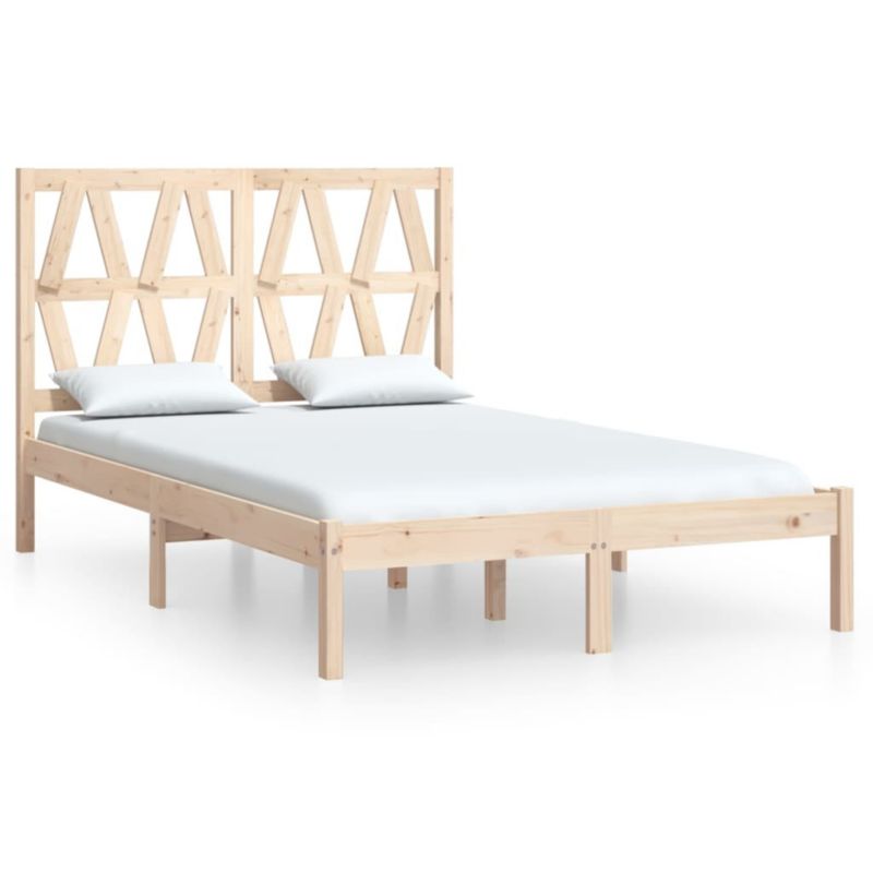 Łóżko drewniane WaszeMeble 120x190 cm brązowe WM-3103968 1 szt.