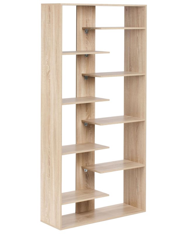 Regał na książki 8 półek Fontas 180 cm Jasnobrązowy 1 szt.