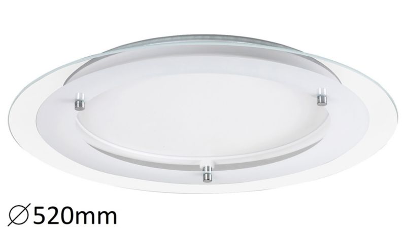 Oprawa sufitowa wpuszczana Rabalux Lorna biała LED 22W 4000K 2200lm IP20 wym: 4,9 x 52 x 52 cm okrągła - 1 szt.