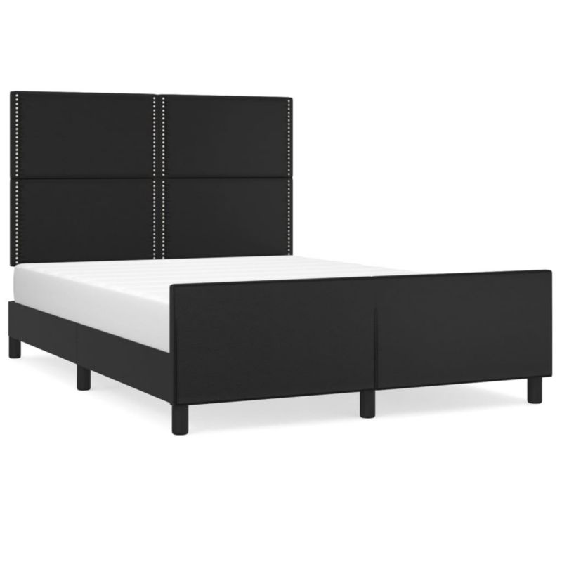 Łóżko tapicerowane WaszeMeble 140x190 cm czarna WM-3125506 1 szt.